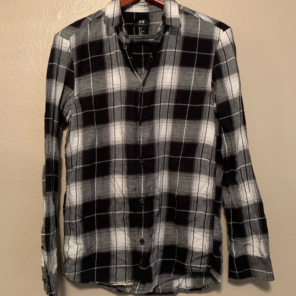 Men’s H&M plaid button down